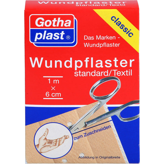 GOTHAPLAST WUNDPFLASTER STANDARD 1MX6CM GESCHNITTE, 1 St PFL