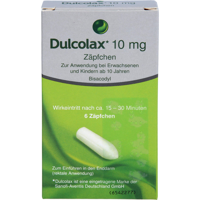 Dulcolax Zäpfchen Reimport Kohlpharma, 6 pc Suppositoires