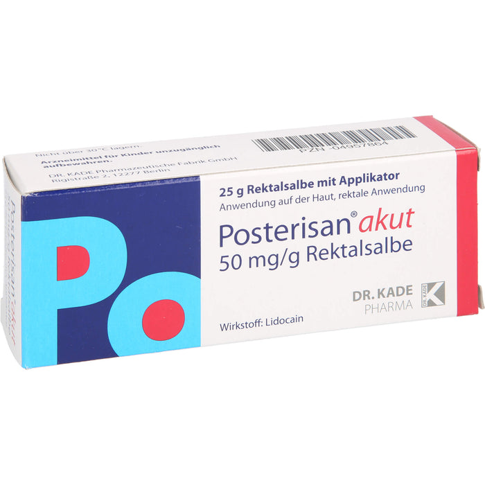 Posterisan akut Rektalsalbe mit Applikator, 25 g Onguent