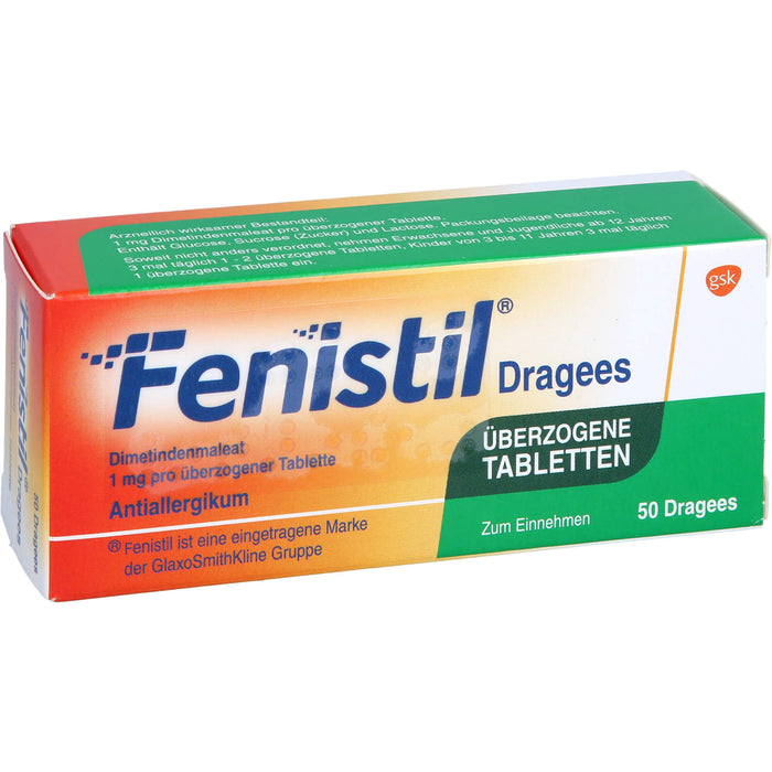 Fenistil kohlpharma Dragees bei Allergien, 50 pc Tablettes