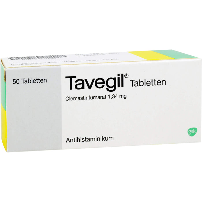 Tavegil Tabletten Antihistaminikum Reimport Kohlpharma, 50 pcs. Tablets