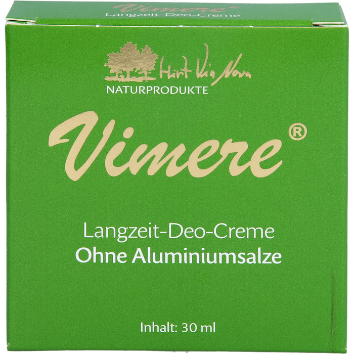 Vimere Langzeit-Deo-Creme ohne Aluminiumsalze, 30 ml Cream