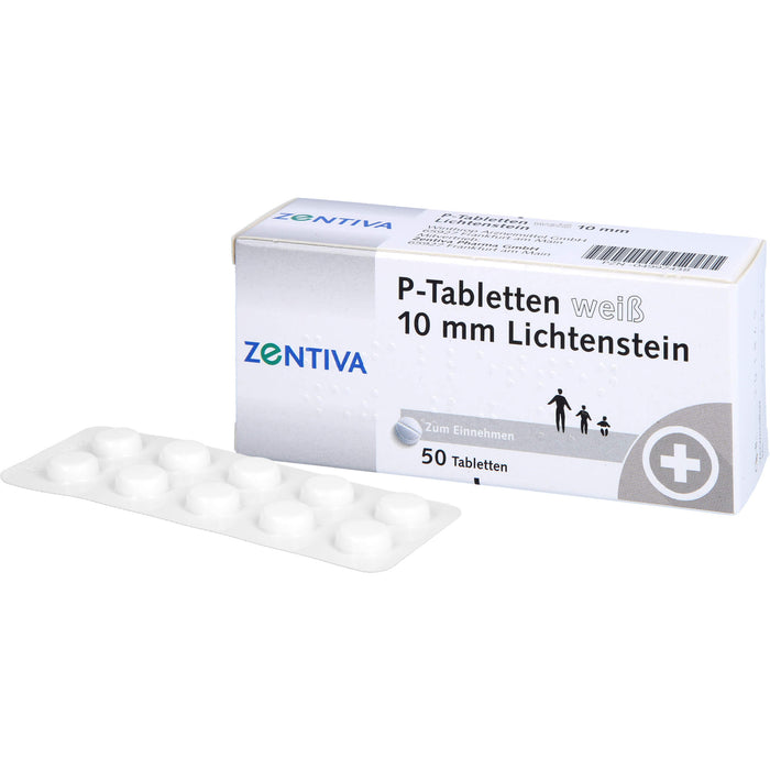 Lichtenstein P-Tabletten weiß 10 mm, 50 pc Tablettes