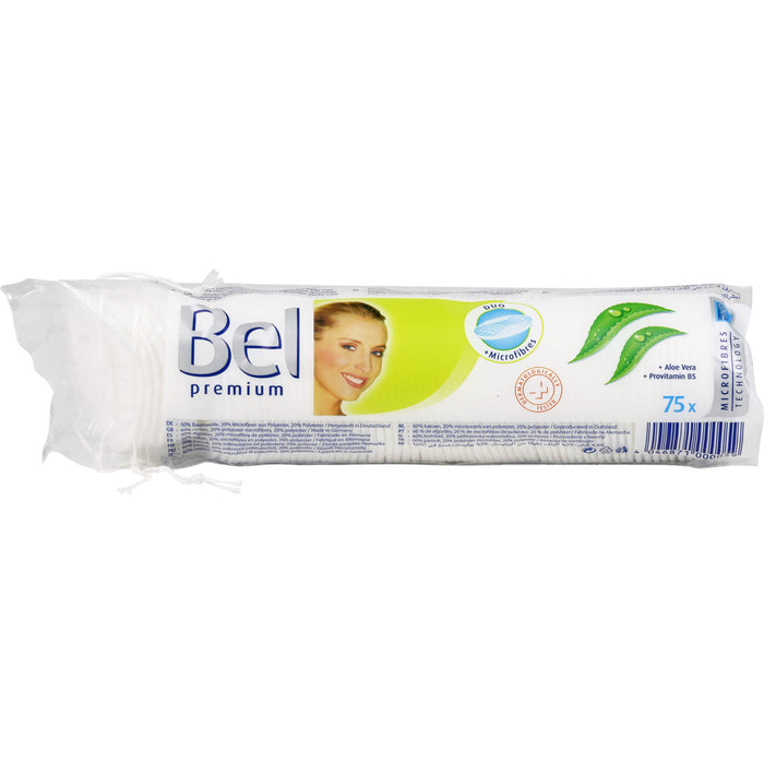 Bel Premium Wattepads rund, 75 pc Coton