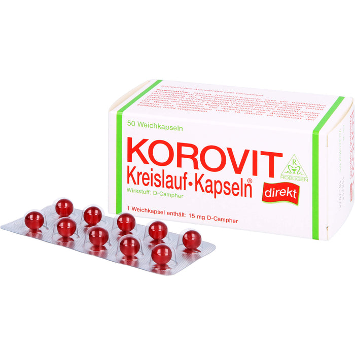 Korovit Kreislauf-Kapseln bei hypotonen Kreislaufstörungen, 50 pcs. Capsules