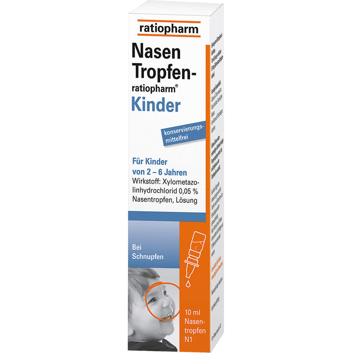 NasenTropfen-ratiopharm Kinder, 10 ml Solution