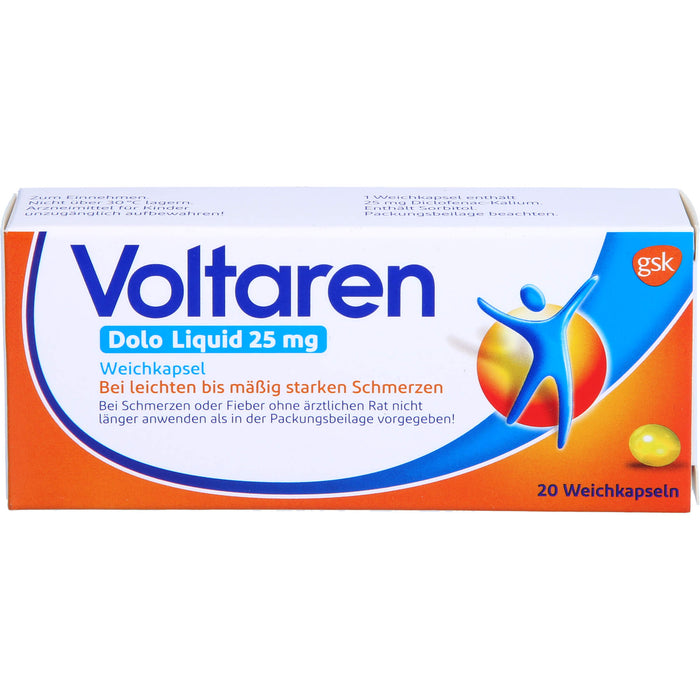 Voltaren Dolo Liquid 25 mg Weichkapseln, 20 pc Capsules