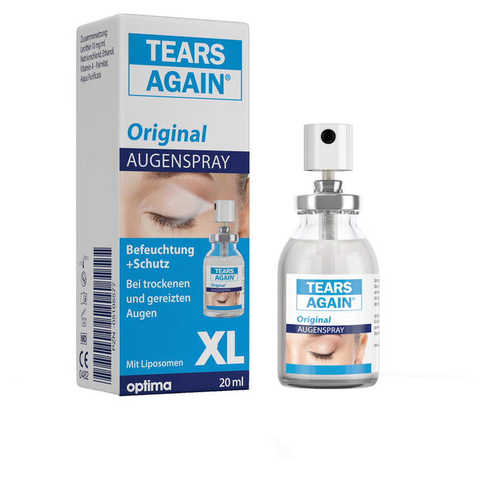 TEARS AGAIN Augenspray XL, zur verbesserten Befeuchtung der Augen und Augenlider, 20 ml Solution