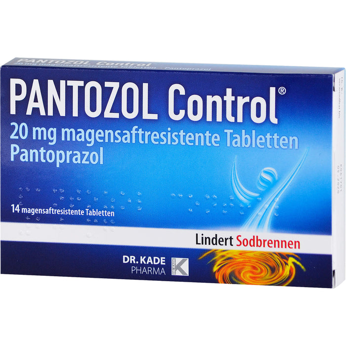 DR. KADE PANTOZOL Control Tabletten bei Sodbrennen, 14 St. Tabletten