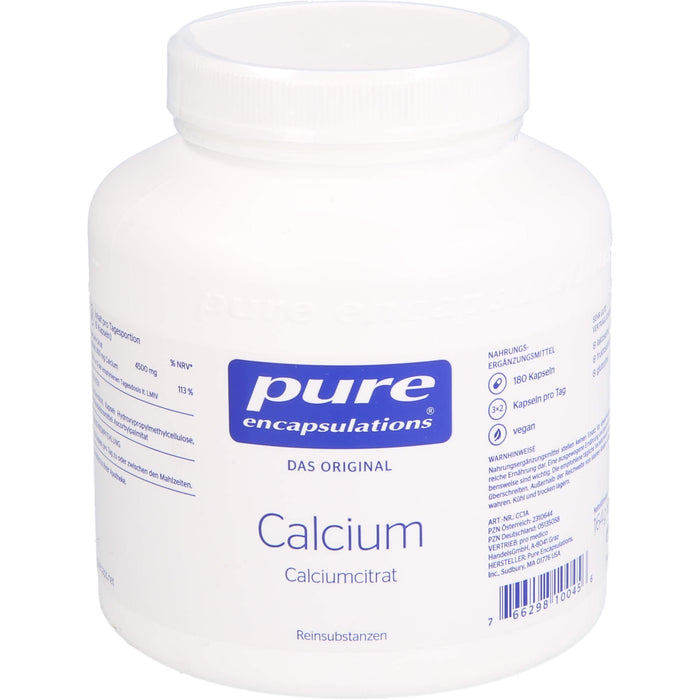 pure encapsulations Calcium Kapseln, 180 pc Capsules