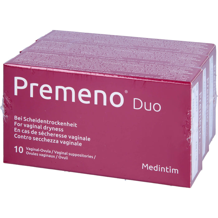 Premeno duo Vaginal Ovula bei Scheidentrockenheit, 30 St. Zäpfchen