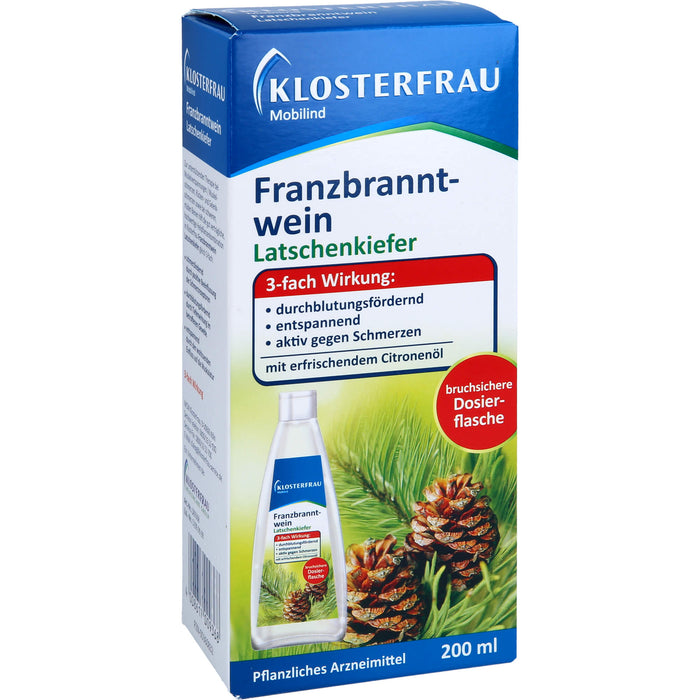 KLOSTERFRAU Mobilind Franzbranntwein Latschenkiefer, 200 ml Solution