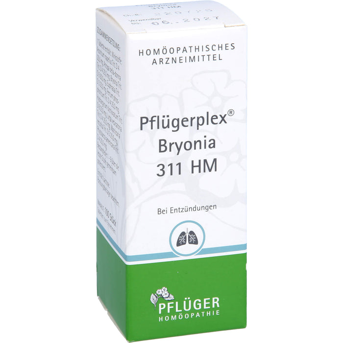 Pflügerplex Bryonia 311 HM Tabletten bei Entzündungen, 100 pc Tablettes