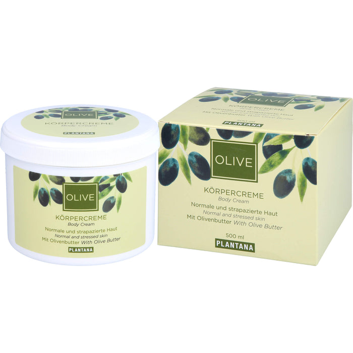 Plantana Olive-Butter Körper-Creme, 500 ml Crème