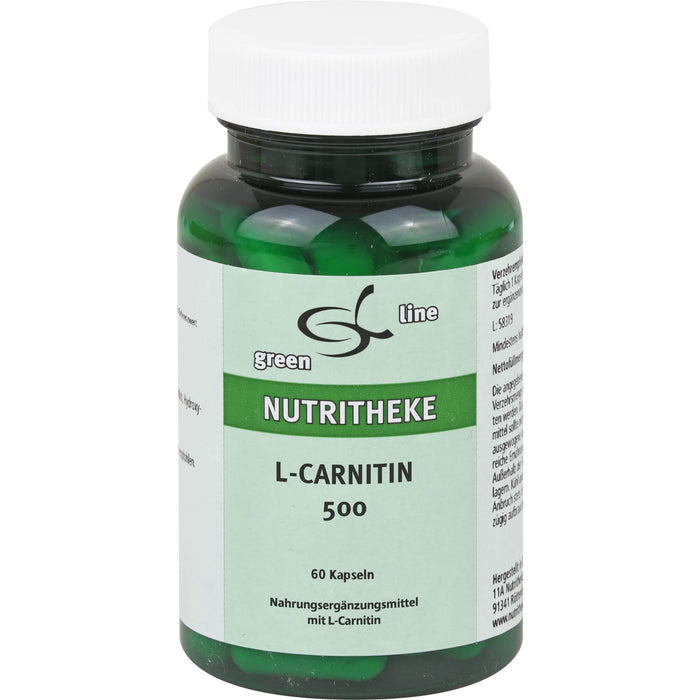 green line Nutritheke L-Carnitin 500 Kapseln, 60 pcs. Capsules