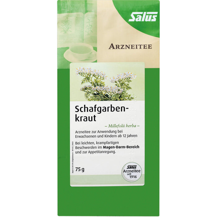 Salus Schafgarbenkraut Arzneitee bei leichten, krampfartigen Beschwerden im Magen-Darm-Bereich und zur Appetitanregung, 75 g Tea