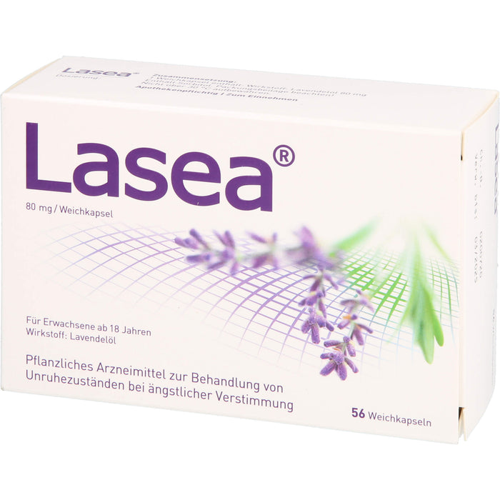 Lasea Weichkapseln gegen Unruhezustände bei ängstlicher Verstimmung, 56 pcs. Capsules