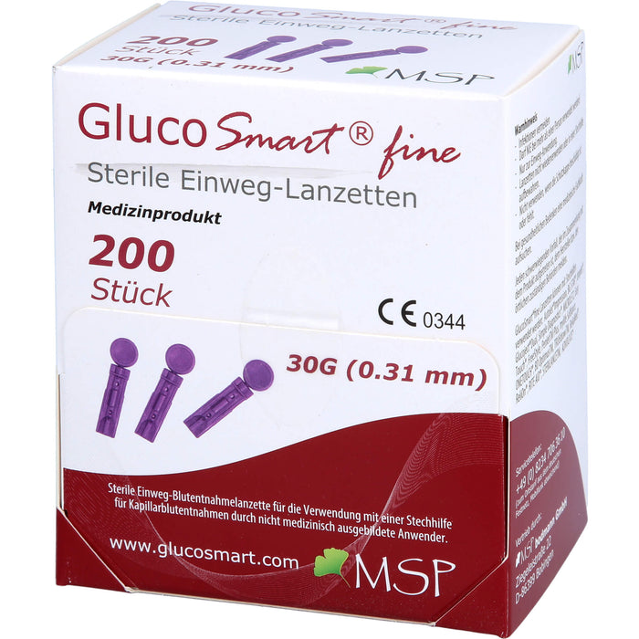 GlucoSmart fine Lanzetten, 200 St LAN