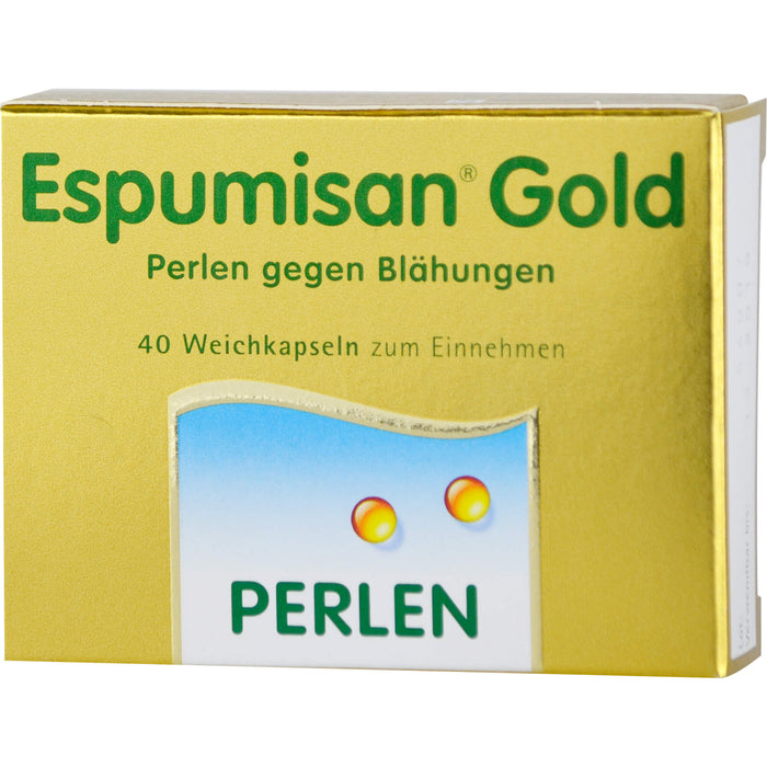 Espumisan Gold Weichkapseln Perlen gegen Blähungen, 40 pc Capsules