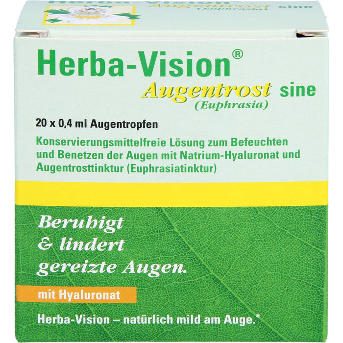 Herba-Vision Augentrost sine Augentropfen, 20 St. Ampullen