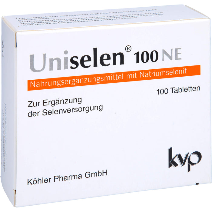 Uniselen 100 NE Tabletten zur Ergänzung der Selenversorgung, 100 pcs. Tablets