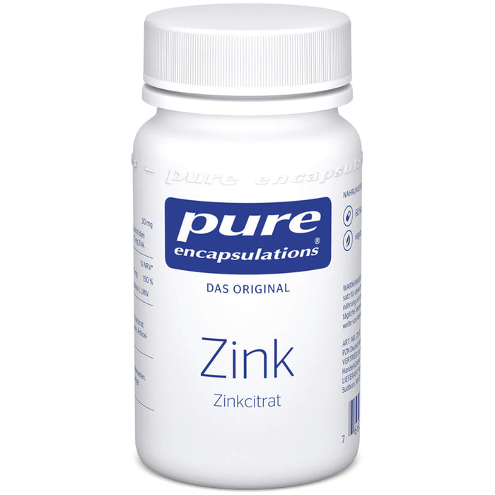 pure encapsulations Zink Zinkcitrat Kapseln, 60 pc Capsules