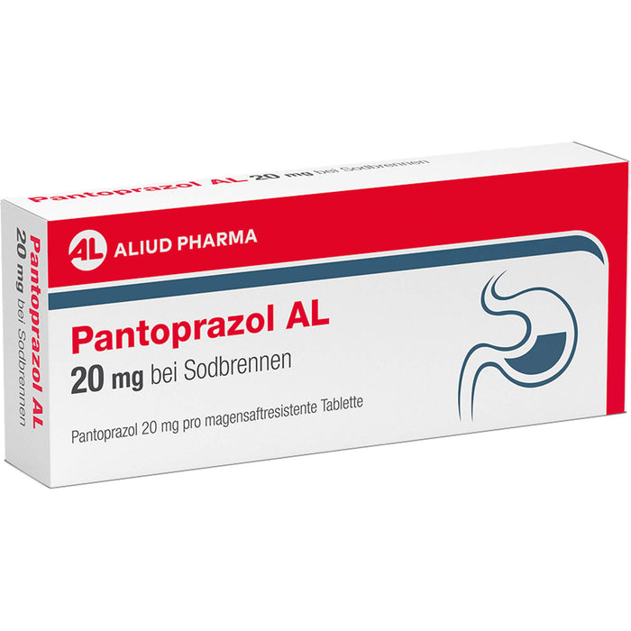 Pantoprazol AL 20 mg Tabletten bei Sodbrennen, 7 St. Tabletten