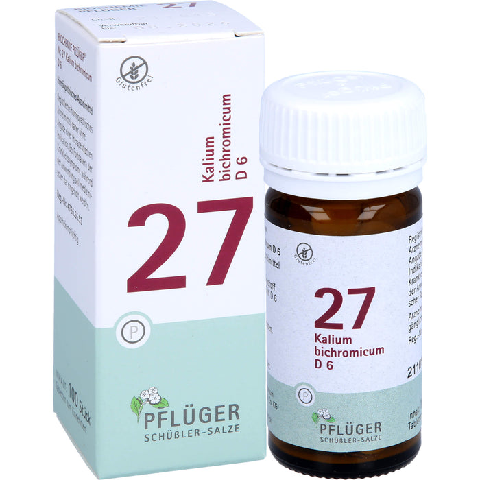 PFLÜGER Biochemie 27 Kalium bichromicum D 6 Tabletten, 100 St. Tabletten