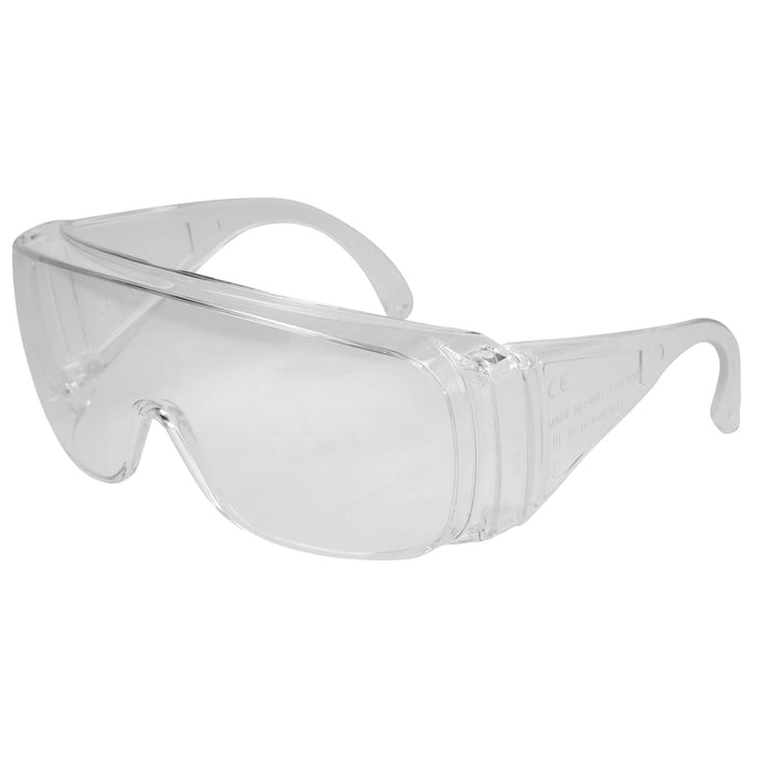 Schutzbrille mit Seitenschutz PVC transp., 1 St