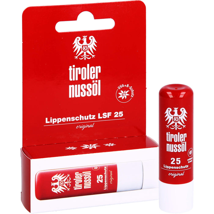 DERMAPHARM Tiroler Nussöl original Lippenschutz LSF25, 1 pc Plume