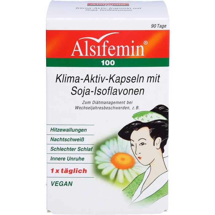 Alsifemin 100 Klima-Aktiv-Kapseln mit Soja-Isoflavonen, 90 pc Capsules