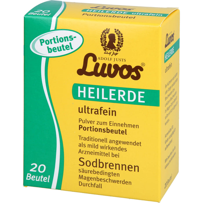 Luvos Heilerde ultrafein Pulver bei Sodbrennen, 20 g Sachets