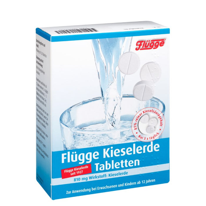 Flügge Kieselerde Tabletten für Haar und Fingernägel, 120 pcs. Tablets