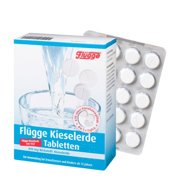 Flügge Kieselerde Tabletten für Haar und Fingernägel, 120 pcs. Tablets