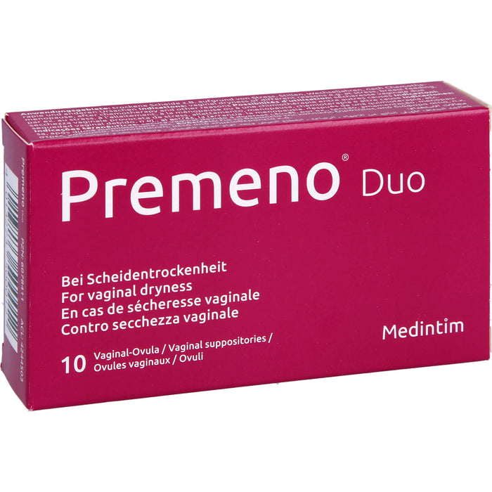 Premeno Duo Vaginalovula, 10 St. Zäpfchen