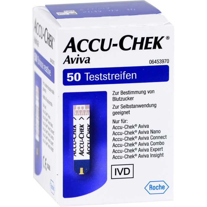 Accu-Chek Aviva Blutzucker Teststreifen, 50 pc Bandelettes réactives