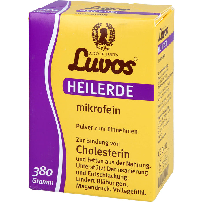 Luvos Heilerde mikrofein Pulver zur Bindung von Cholesterin, 380 g Poudre