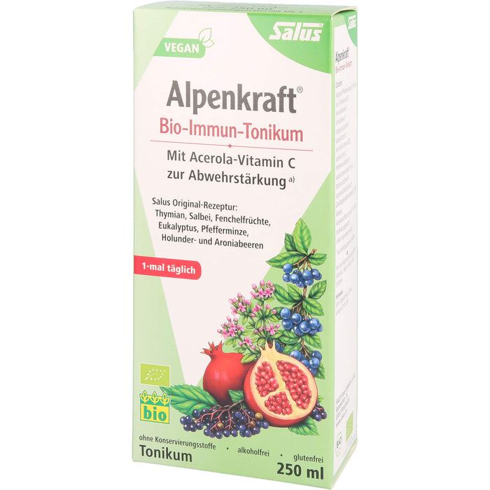 Salus Alpenkraft Bio-Immun-Tonikum zur Abwehrstärkung, 250 ml Lösung