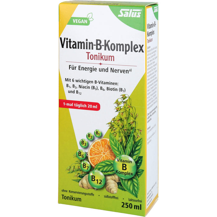 Salus Vitamin-B-Komplex Tonikum für Energie und Nerven, 250 ml Solution