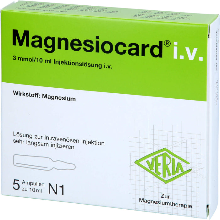 Magnesiocard i.v., Injektionslösung, 5X10 ml ILO