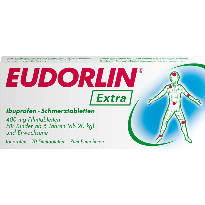 Eudorlin Extra Ibuprofen-Schmerztabletten, 20 pcs. Tablets