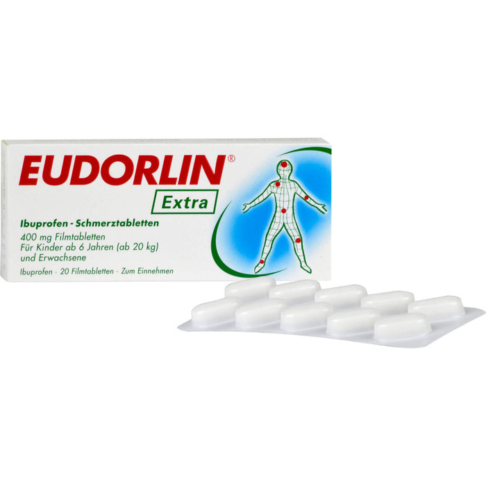 Eudorlin Extra Ibuprofen-Schmerztabletten, 20 pcs. Tablets