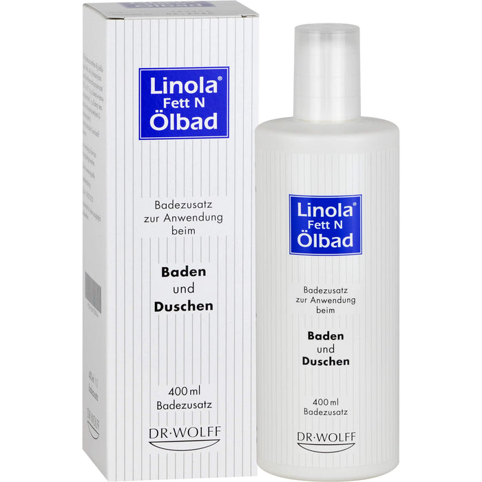 Linola Fett N Ölbad flüssiger Badezusatz, 400 ml Bath additive