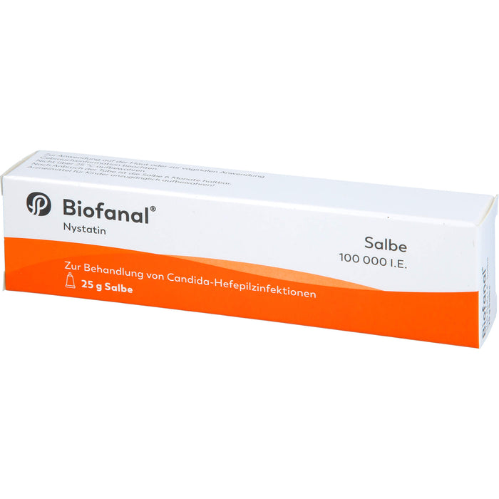 Biofanal 100.00 I.E. Salbe bei Candida-Hefepilzinfektionen, 25 g Onguent