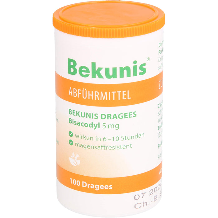 Bekunis Dragees Bisacodyl 5 mg Abführmittel, 100 St. Tabletten