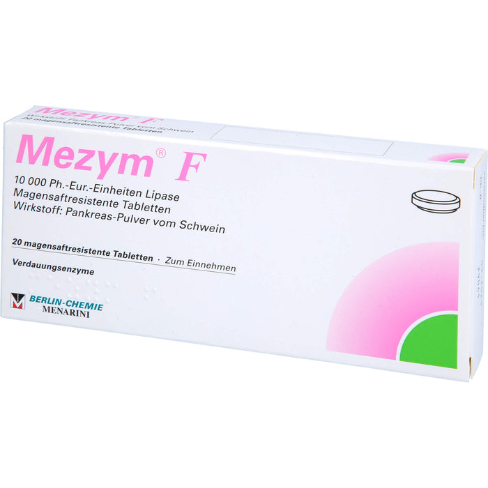 BERLIN-CHEMIE Mezym F Filmtabletten Verdauungsenzyme, 20 St. Tabletten