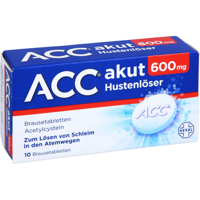 ACC akut 600 mg Hustenlöser Brausetabletten, 10 pcs. Tablets