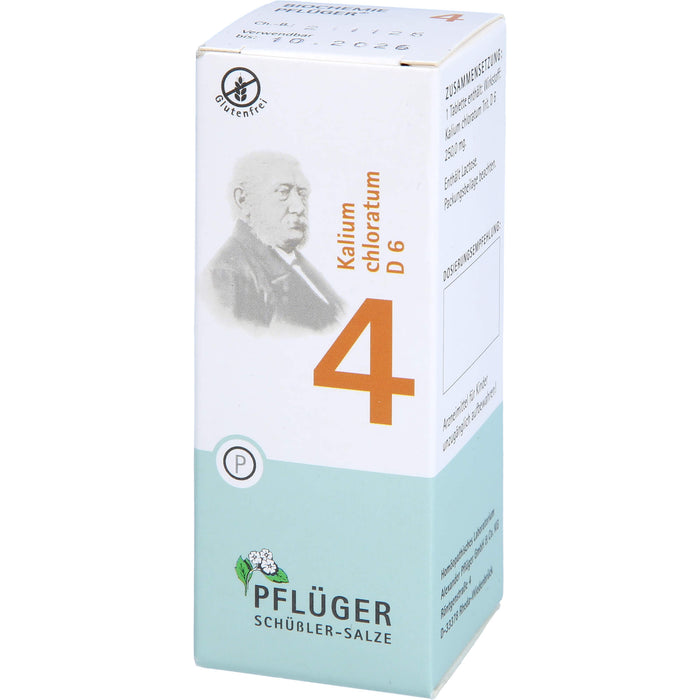 PFLÜGER Biochemie Nr.4 Kalium chloratum D6 Tabletten, 100 St. Tabletten