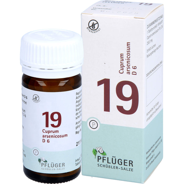 PFLÜGER Biochemie 19 Cuprum arsenicosum D6 Tabletten, 100 pc Tablettes