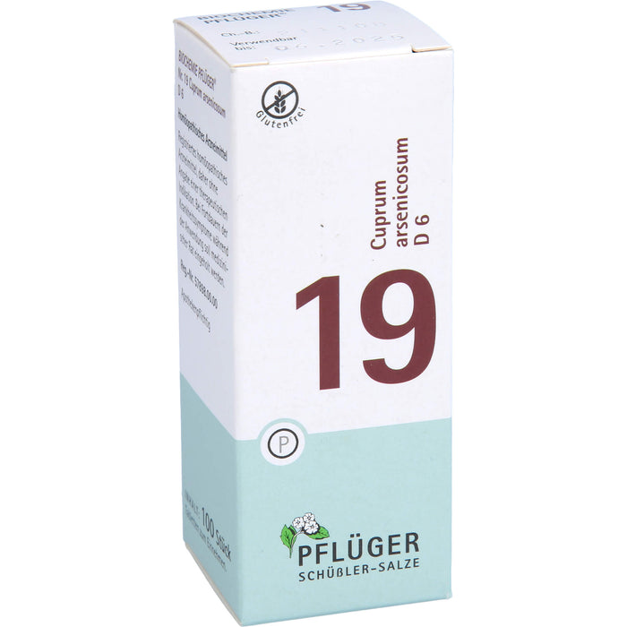 PFLÜGER Biochemie 19 Cuprum arsenicosum D6 Tabletten, 100 St. Tabletten